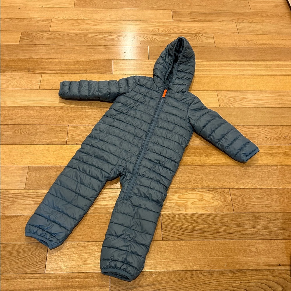 Primary organics snow suit sz 18-24mo